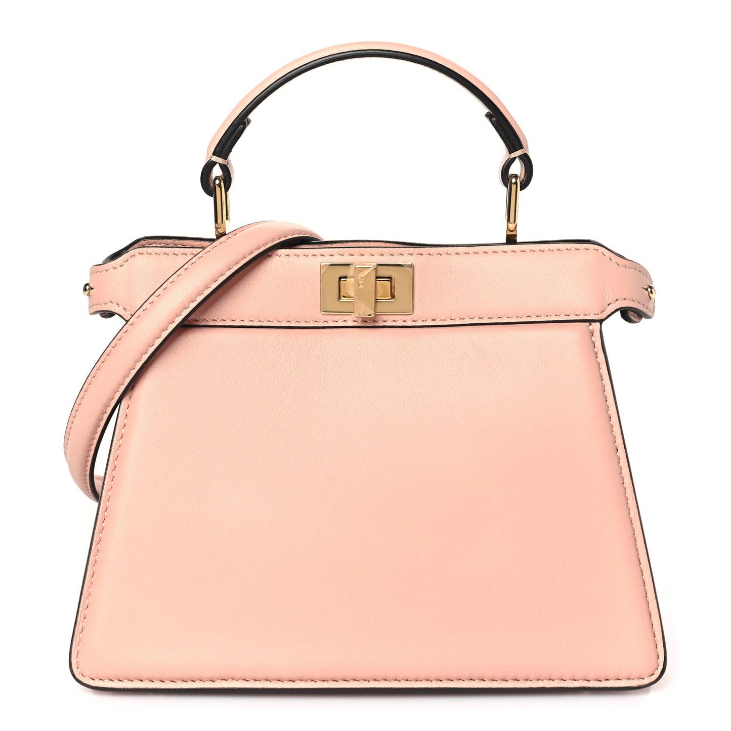 Shiny Nappa Petite Peekaboo I SEE U Satchel Rosa Confetto