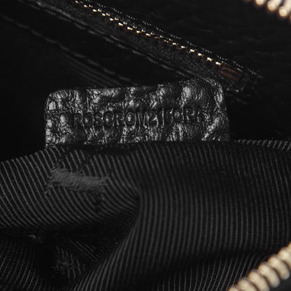 Burberry Signature Grain Calfskin Check Embossed Small Chichester Crossbody Clutch Bag Black 7 of 8