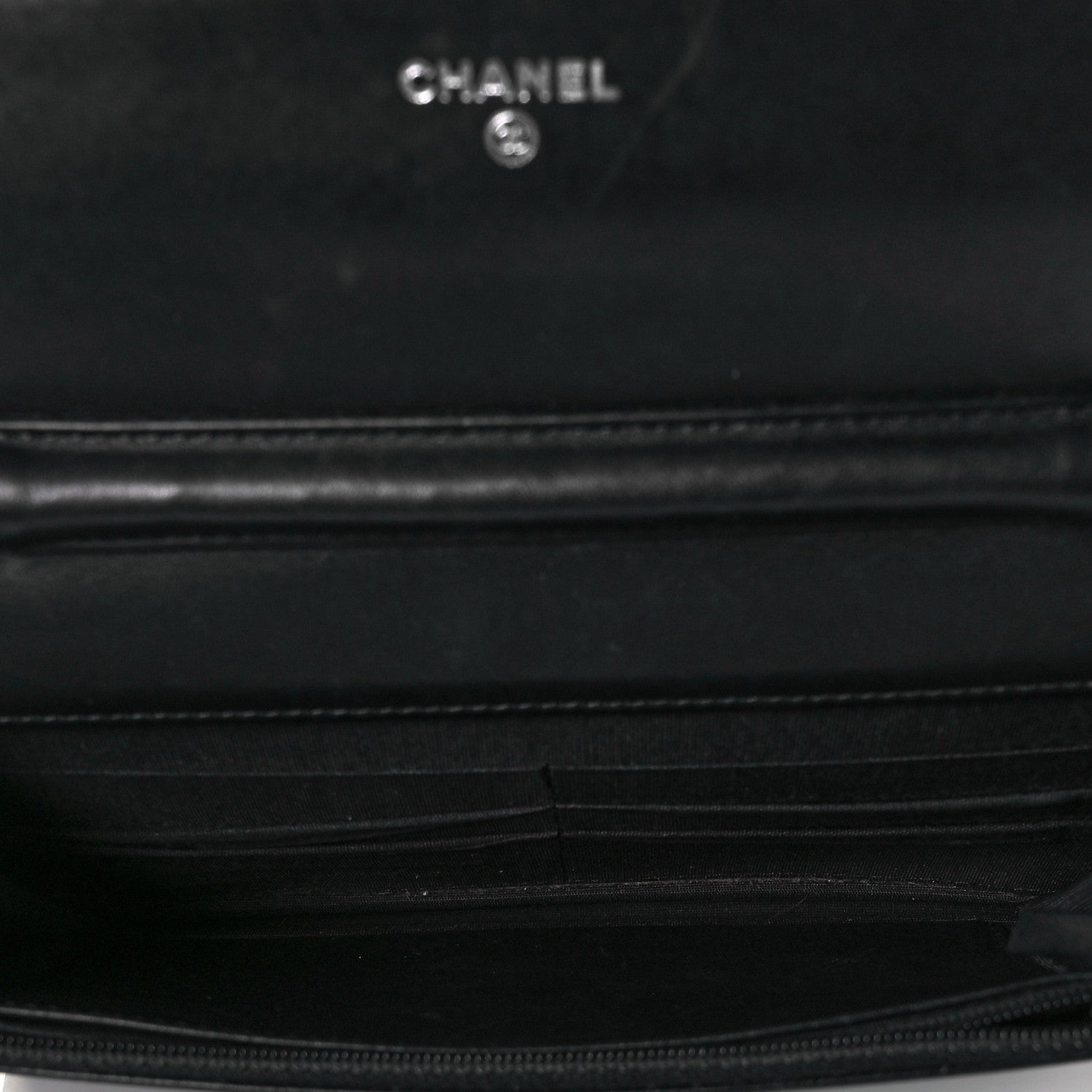 Chanel Caviar Timeless CC Wallet On Chain WOC Black 5 of 8