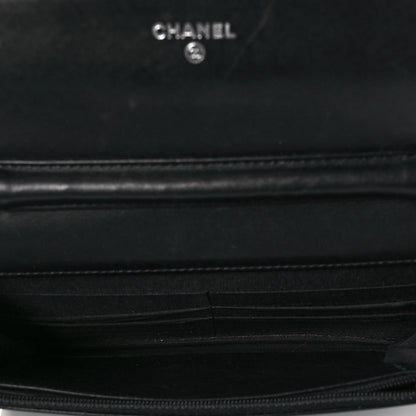 Chanel Caviar Timeless CC Wallet On Chain WOC Black 5 of 8