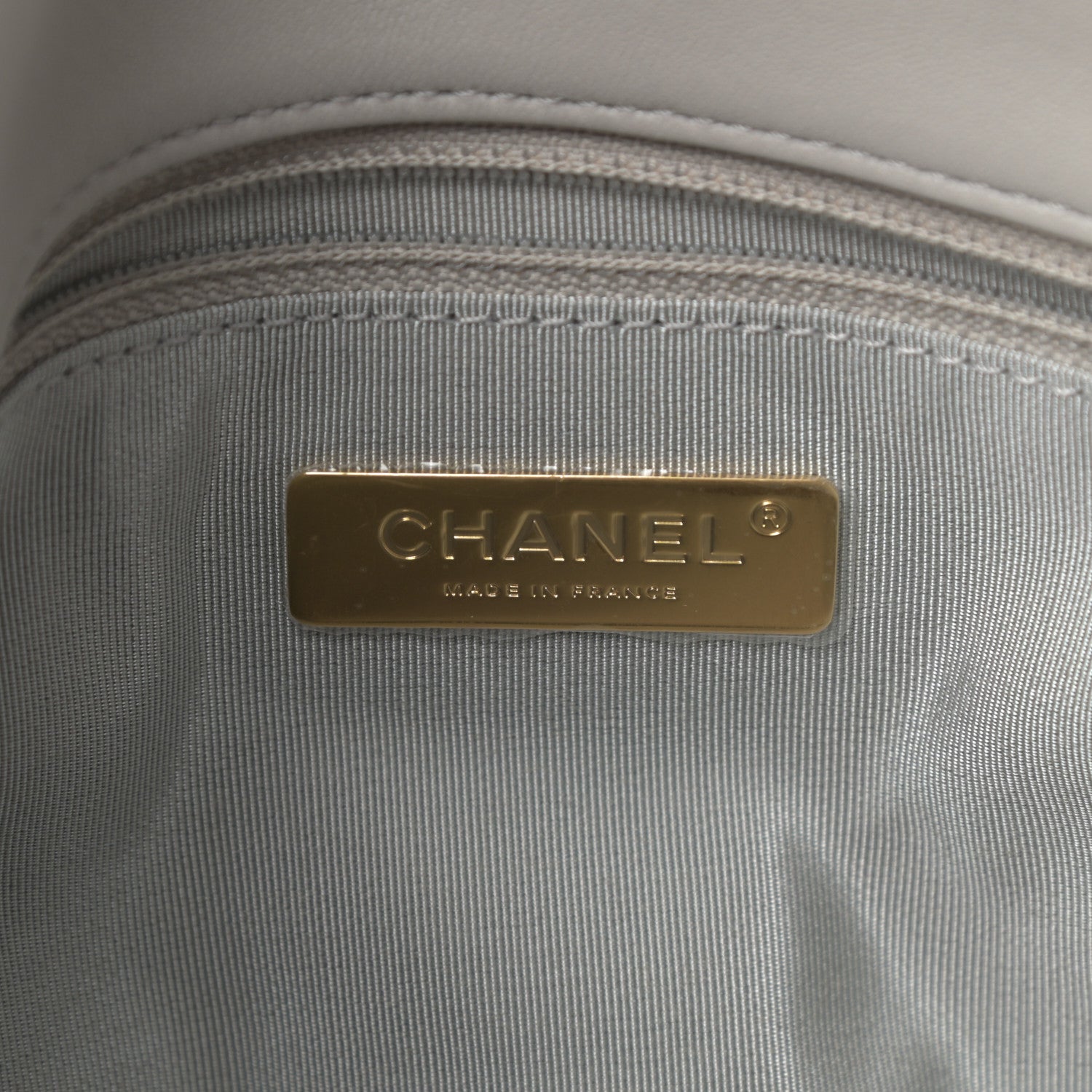 Chanel Lambskin Quilted Medium Chanel 19 Flap Grey 6 of 11