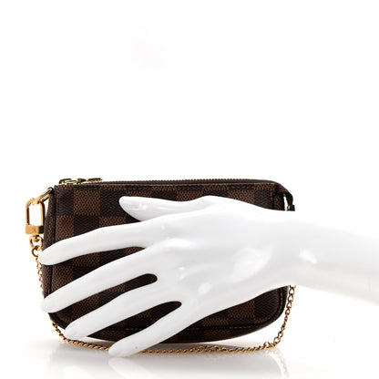 Louis Vuitton Damier Ebene Mini Pochette Accessories 2 of 8