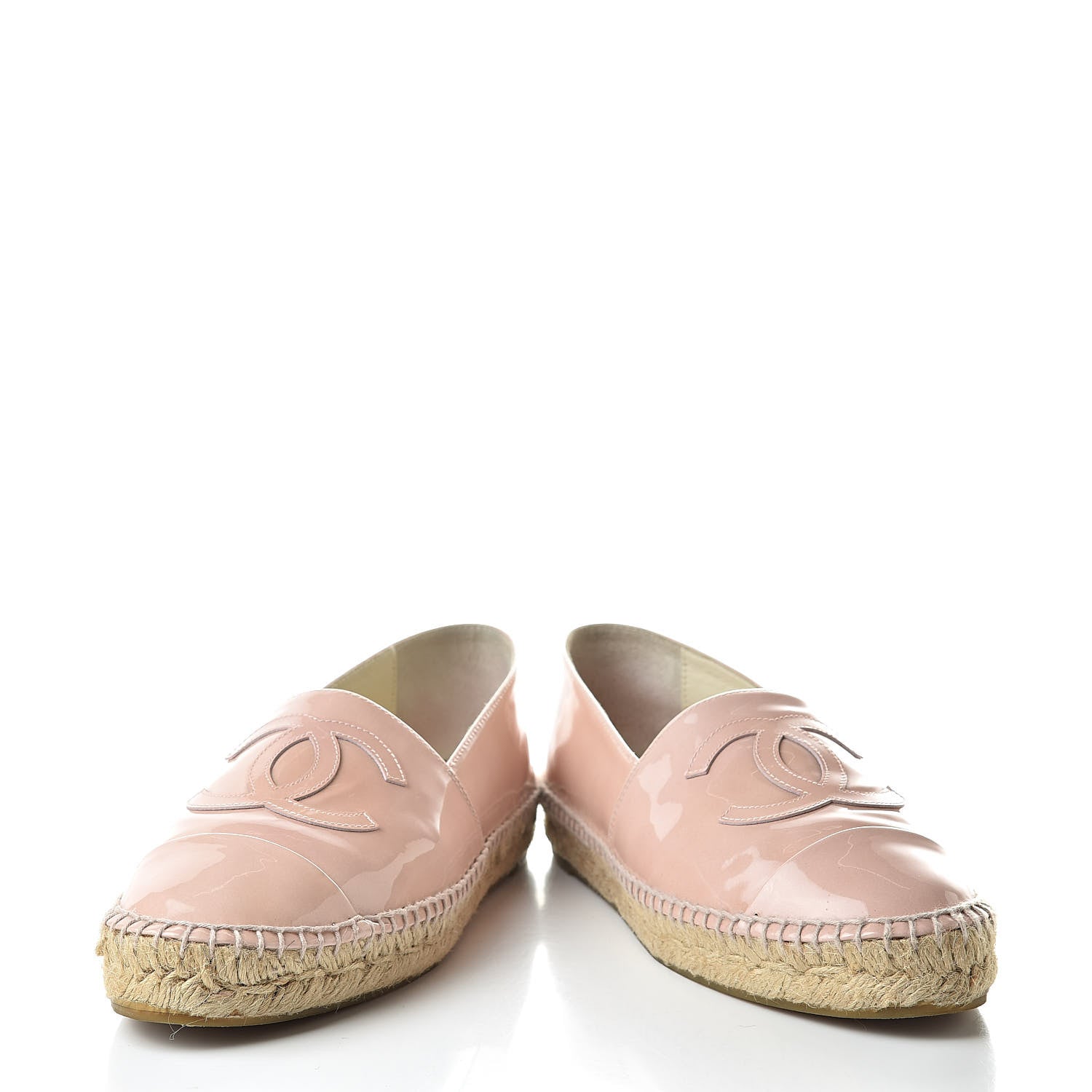 Chanel Patent CC Espadrilles 38 Pink 6 of 14