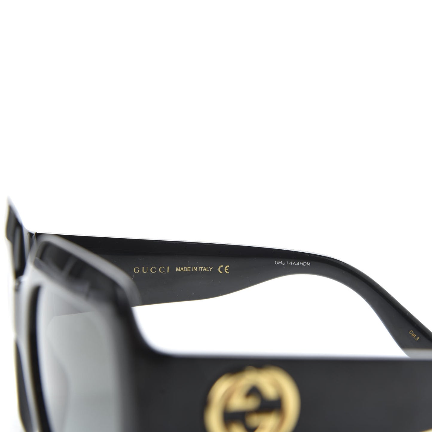 Acetate Square Frame Sunglasses GG0053S Black
