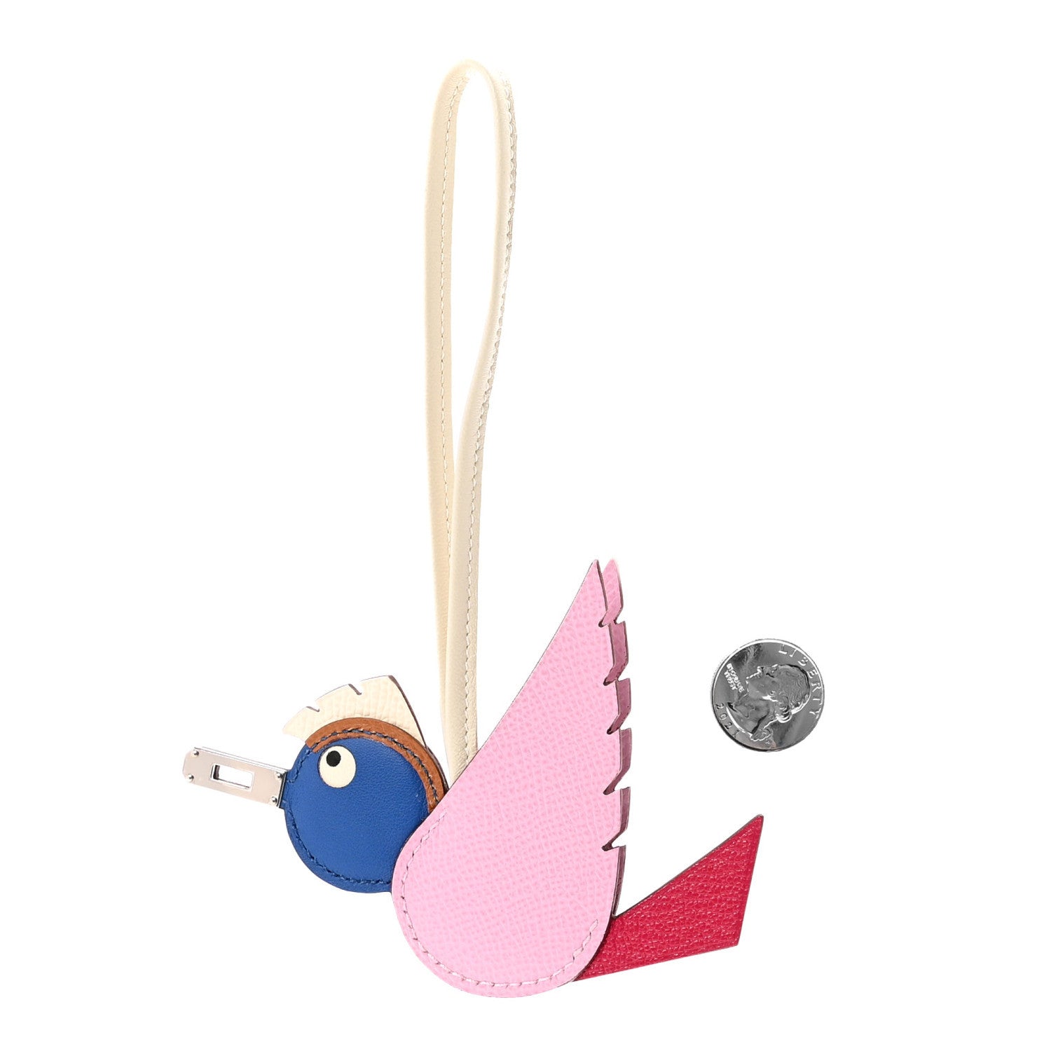 Hermes Epsom Swift Chevre Mysore Birdy Bag Charm Mauve Sylvestre Framboise Bleu Gold Nata Craie 2 of 5