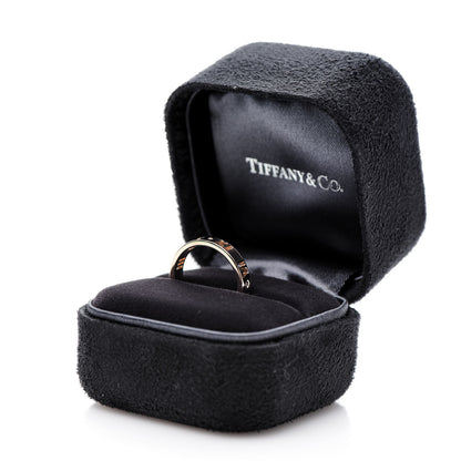Tiffany 18K Rose Gold Diamond Atlas Pierced Ring 50 5.25 5 of 5