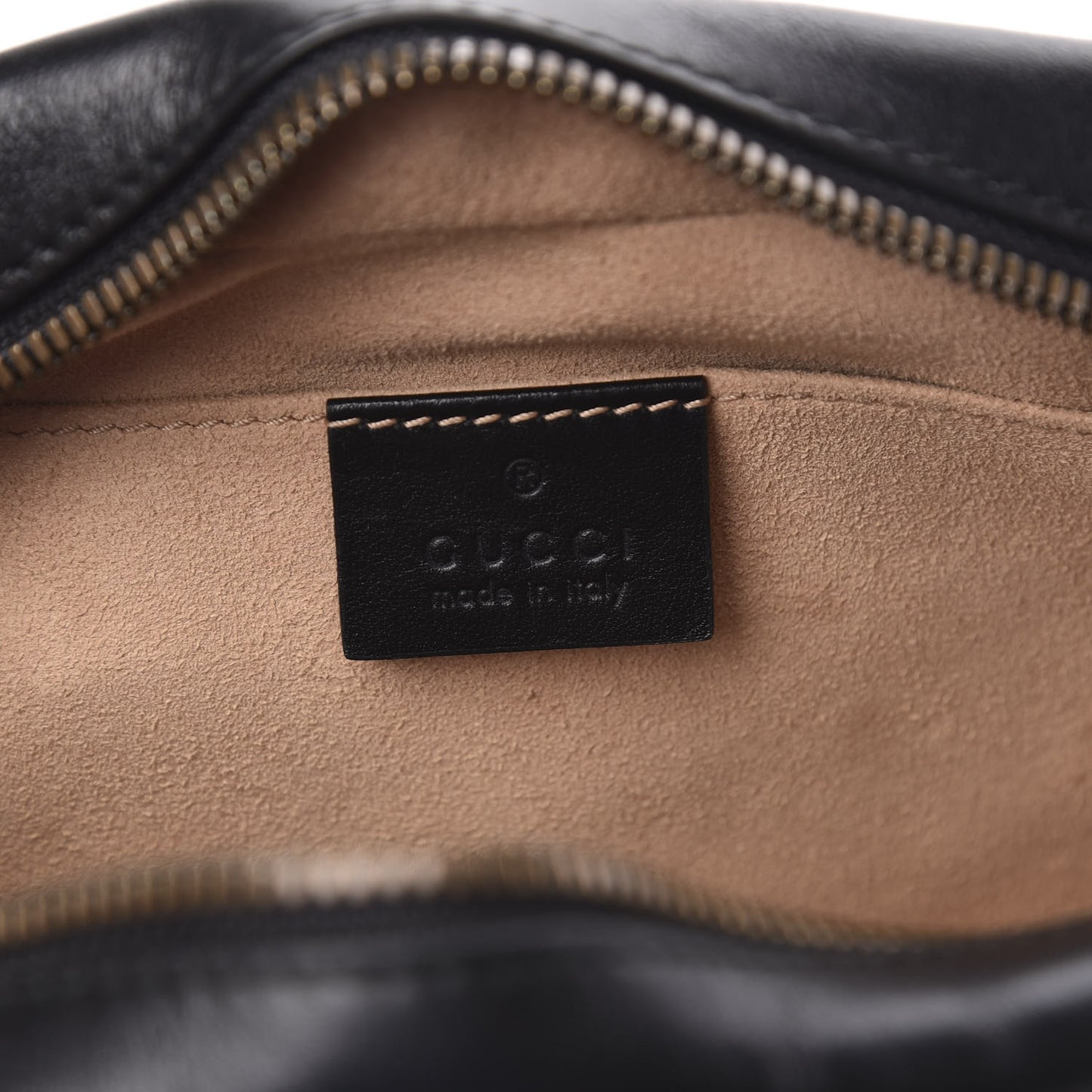 Calfskin Matelasse Small GG Marmont Chain Shoulder Bag Black
