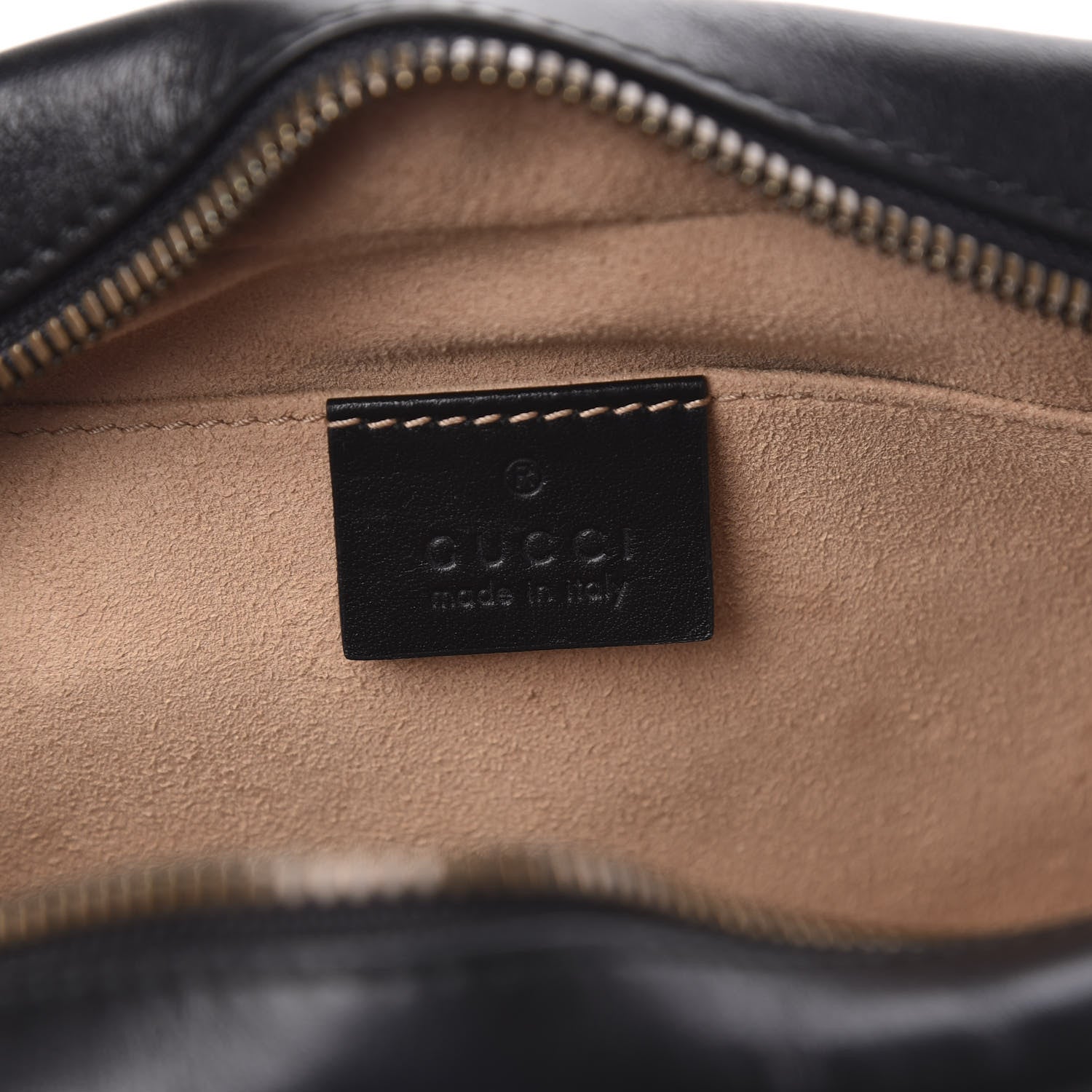 Gucci Calfskin Matelasse Small GG Marmont Chain Shoulder Bag Black 6 of 10