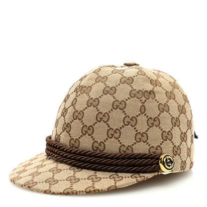 Gucci Monogram Equestrian Hat Beige Brown 1 of 8