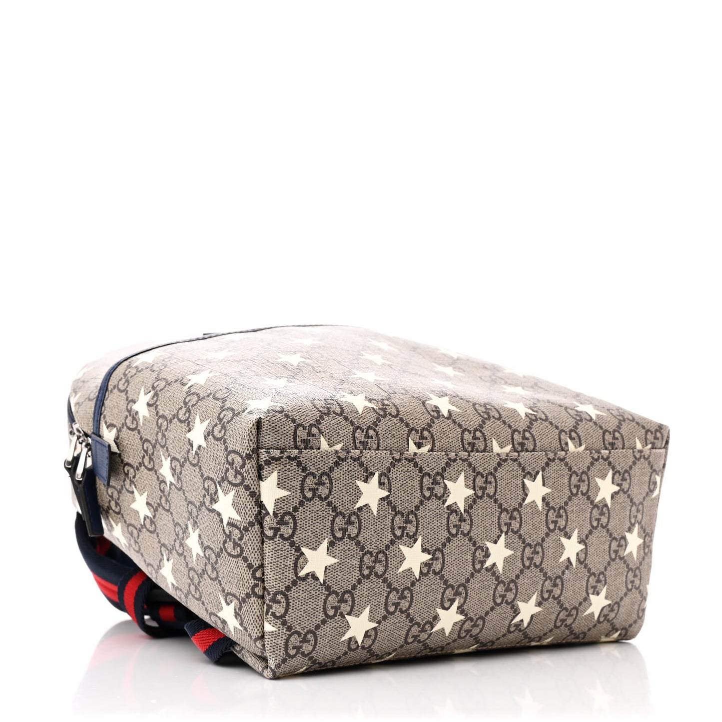 GG Supreme Monogram Stars Childrens Backpack Beige Ebony Yellow Royal