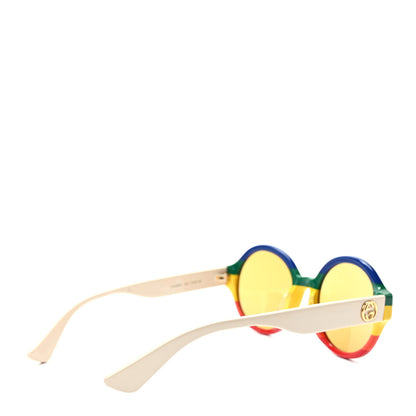 Gucci Round Web Sunglasses GG0280SA Light Beige Multicolor 4 of 7