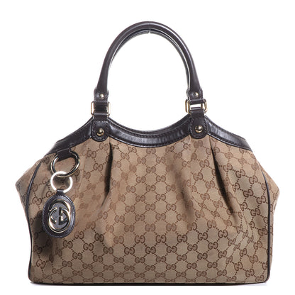 Gucci Monogram Medium Sukey Tote Dark Brown 1 of 7