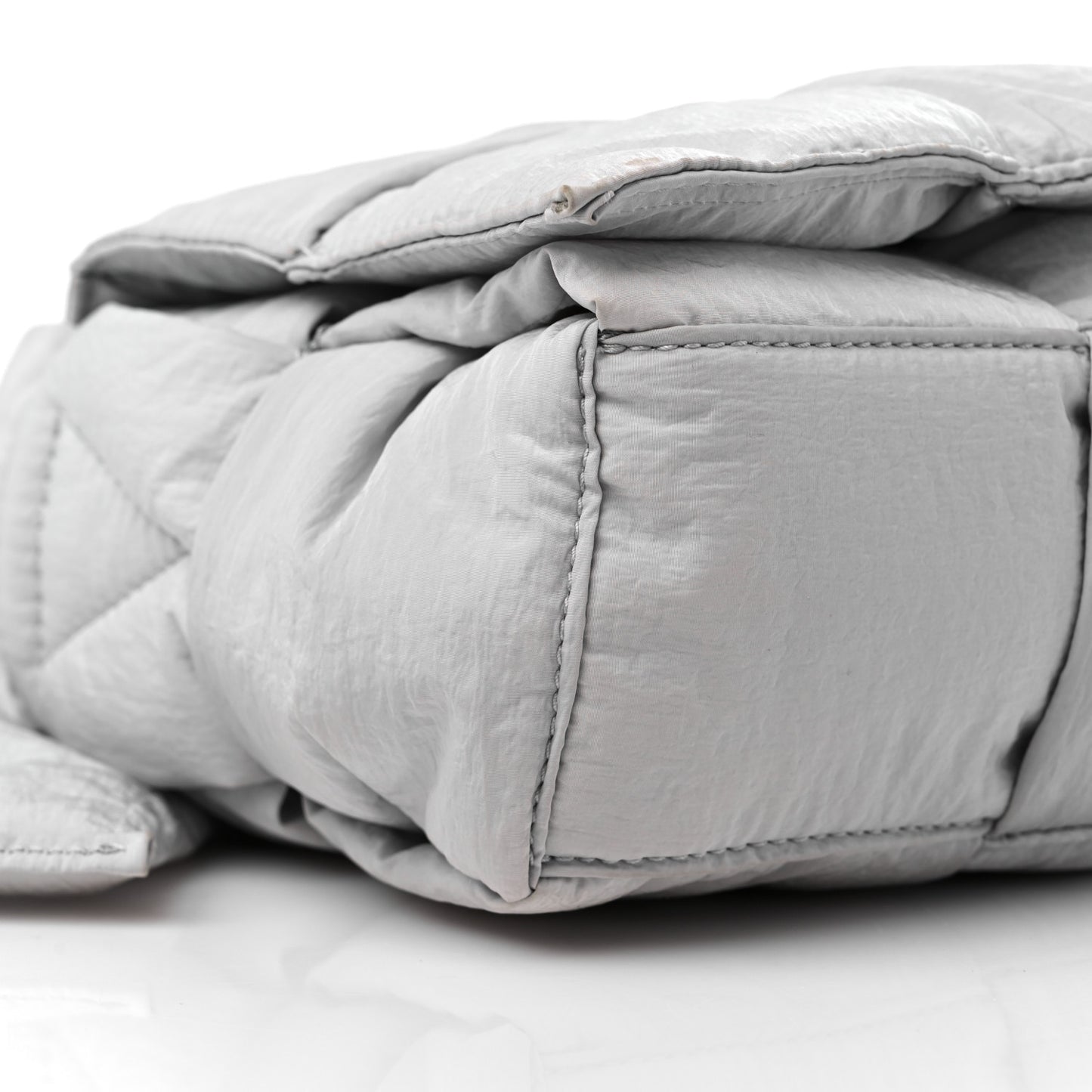 Nylon Intrecciato Padded Tech Cassette Bag Frost