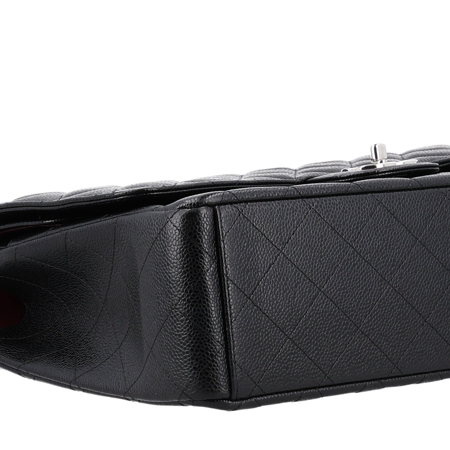 Caviar Quilted Maxi Double Flap Black