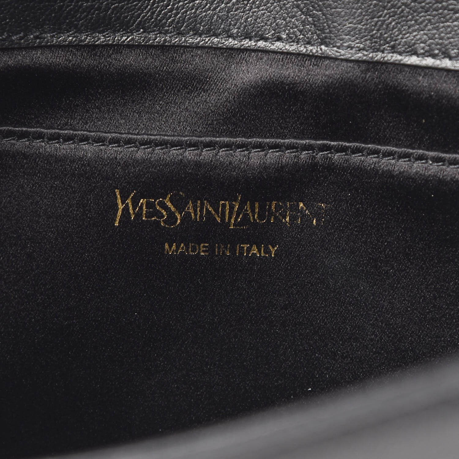 Saint Laurent Calfskin Monogram Large Belle De Jour Clutch Black 6 of 8