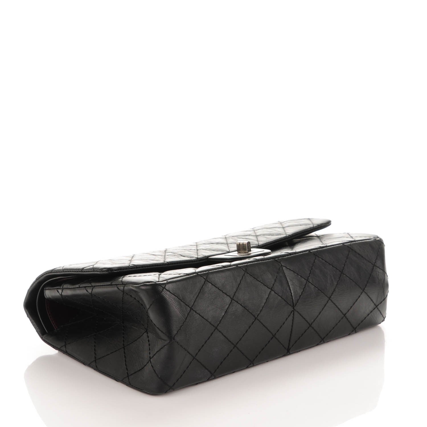 Chanel Aged Calfskin Quilted 2.55 Reissue 226 Flap Black 4 of 7