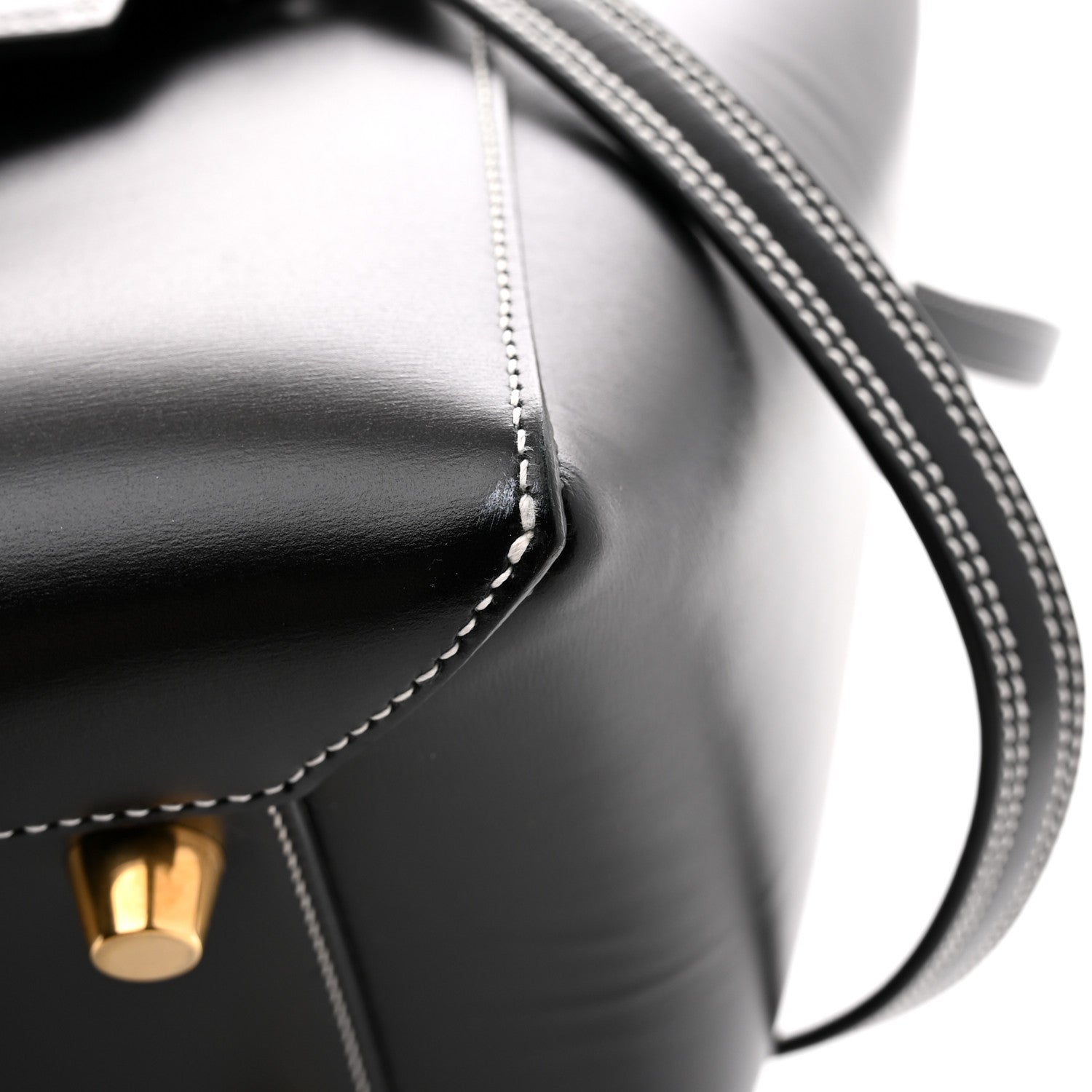 Celine Smooth Calfskin Double Stitching Mini Belt Bag Black 12 of 12
