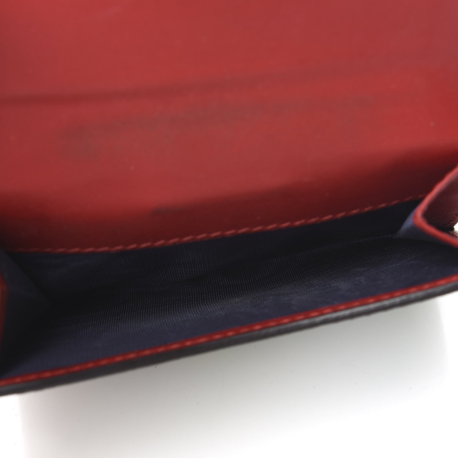 Gucci GG Supreme Monogram Blooms French Flap Wallet Beige Blue Navy Hibiscus Red 8 of 9