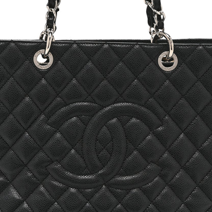 Chanel Caviar Quilted Grand Shopping Tote GST Black 10 of 12
