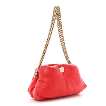 Proenza Schouler Lambskin Puffy Tobo Chain Shoulder Bag Red 3 of 10