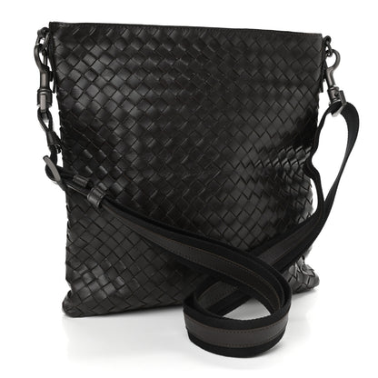 Bottega Veneta Nappa Intrecciato VN Crossbody Messenger Bag Ebano 2 of 10