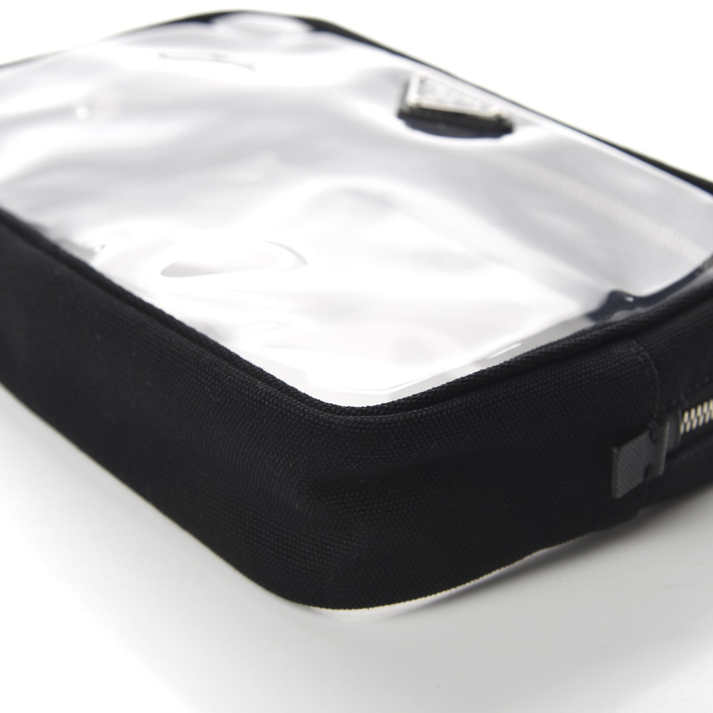 Canvas Plexiglass Wristlet Black