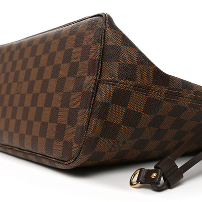 Louis Vuitton Damier Ebene Neo Neverfull MM Rose Ballerine 10 of 10