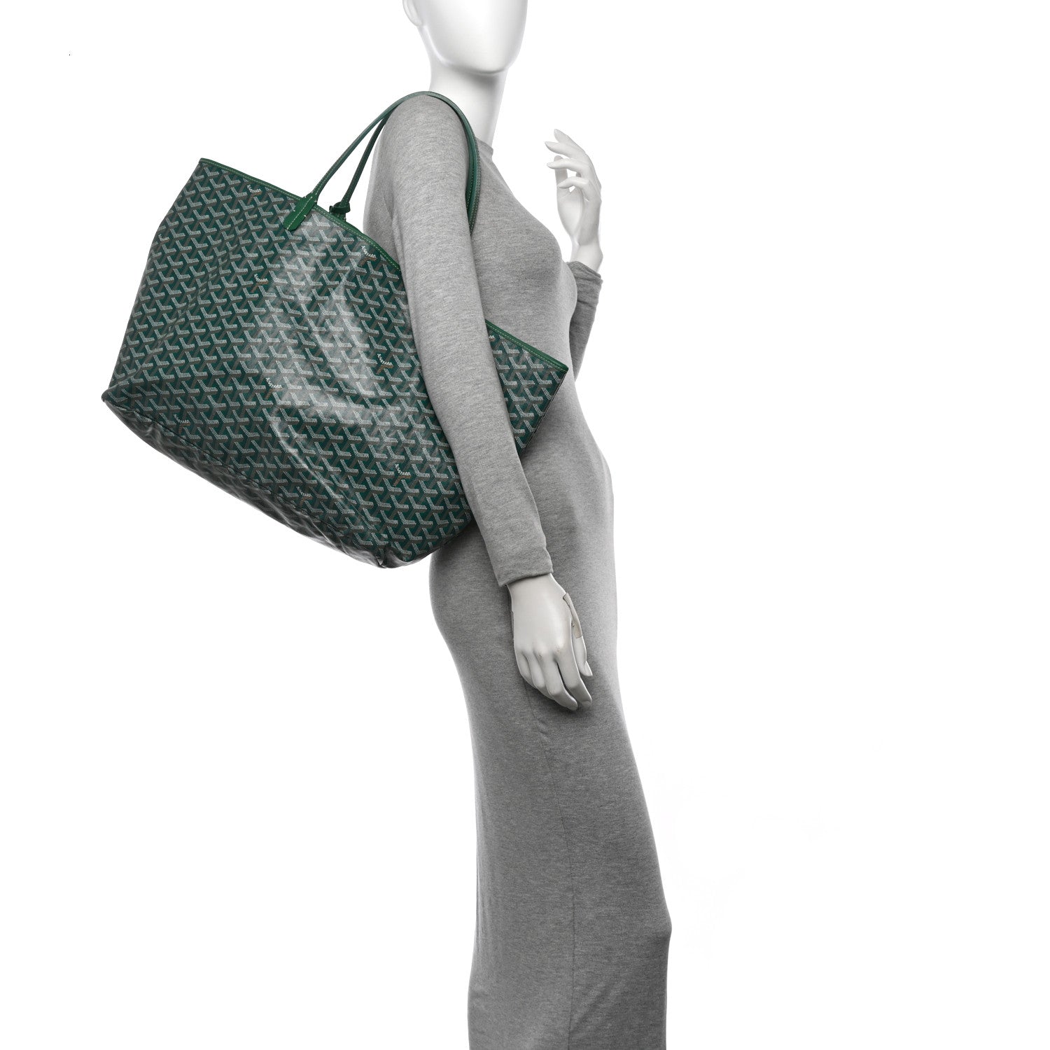 Goyard Goyardine Saint Louis GM Green 2 of 12