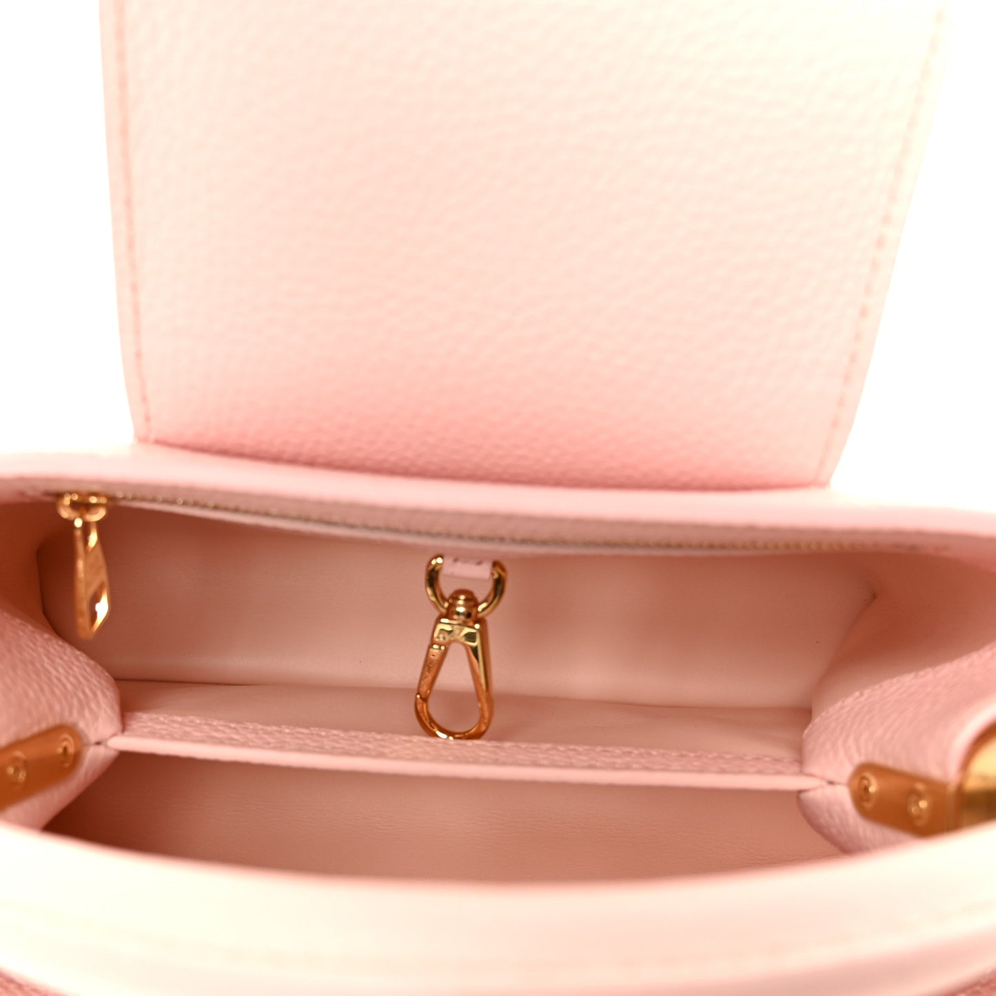 Taurillon Monogram Flower Capucines BB Pink Creme