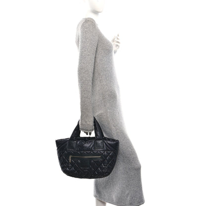 Chanel Nylon Quilted Small Coco Cocoon Tote Black 2 of 10