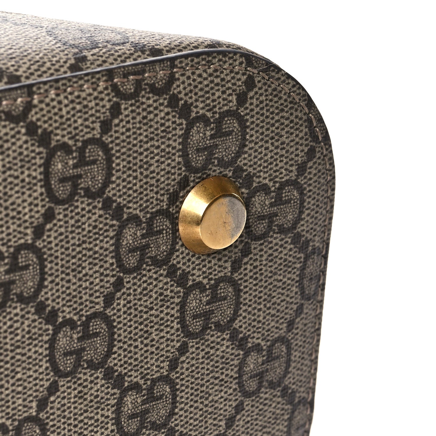 Balenciaga X GUCCI GG Supreme Monogram Medium Ville Top Handle Beige Ebony 12 of 14