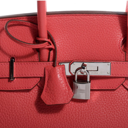 Hermes Taurillon Clemence Birkin 30 Bougainvillea 9 of 19