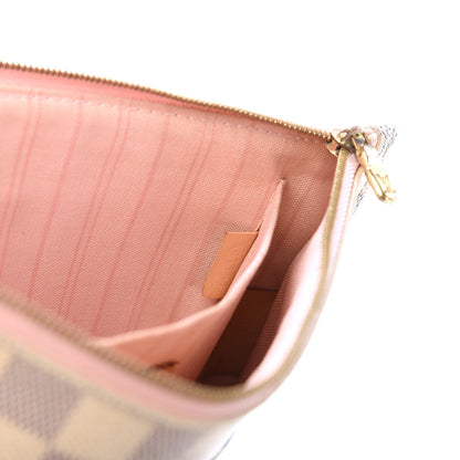 Louis Vuitton Damier Azur Neverfull MM GM Pochette Rose Ballerine 9 of 9