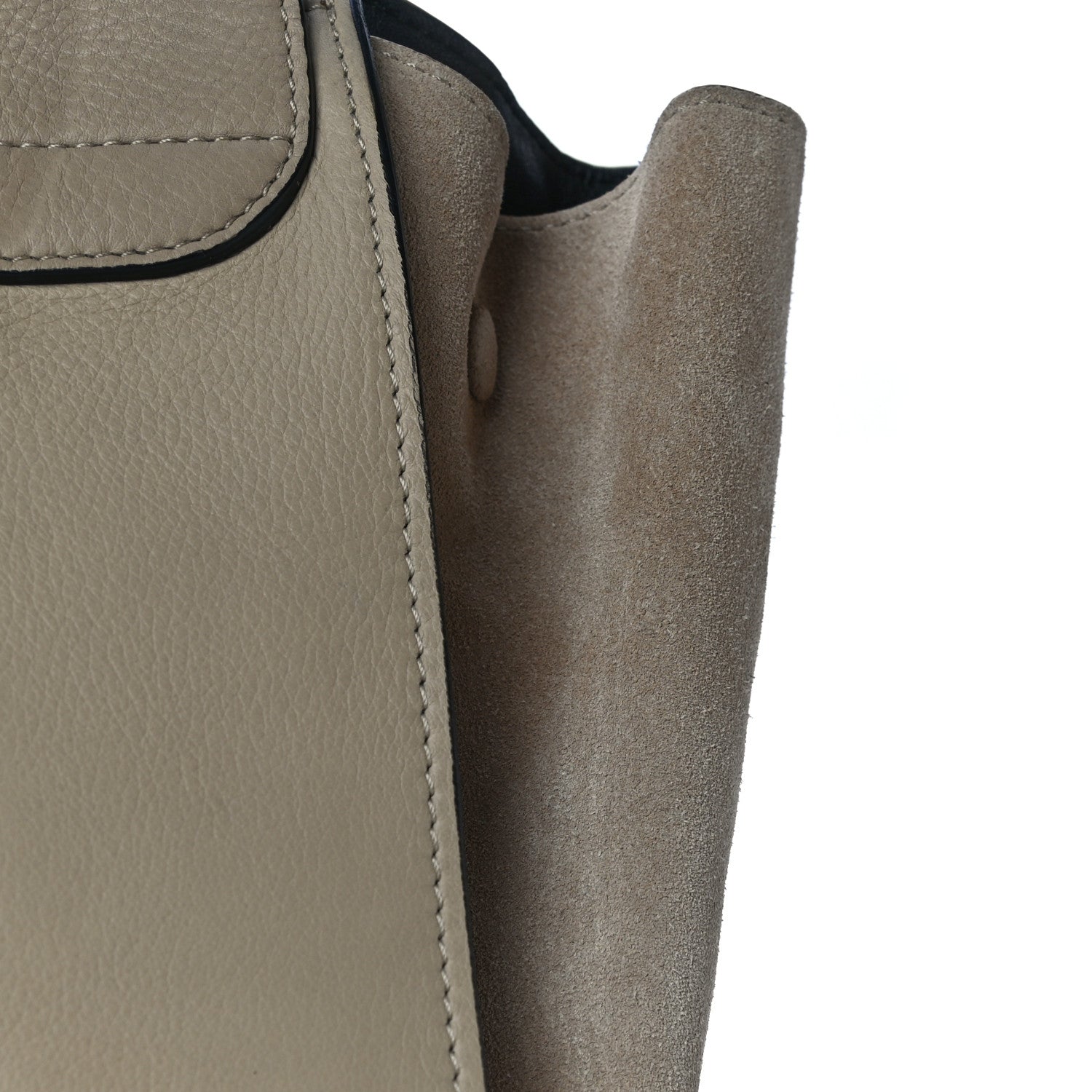 Celine Drummed Calfskin Suede Large Trapeze Sahara 23 of 26