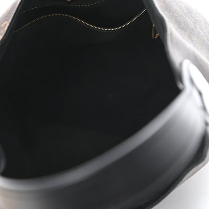Louis Vuitton Monogram Flower Hobo Black 5 of 10