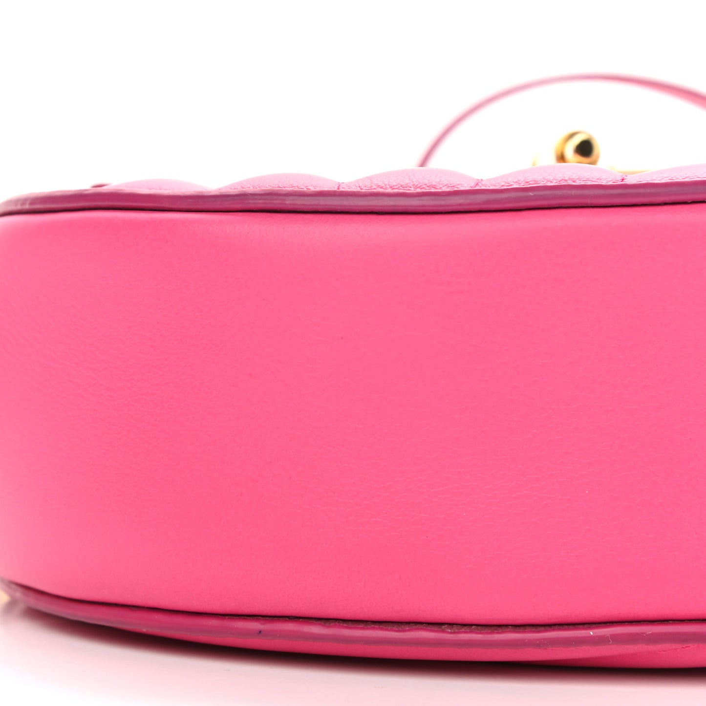 Calfskin Quilted Mini Drew Bijou Shoulder Bag Fuchsia Rose