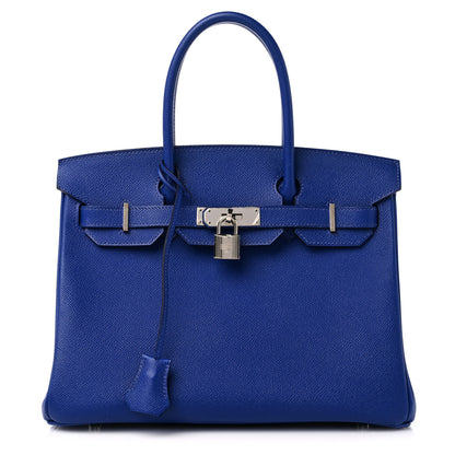 Hermes Epsom BIRKIN 30 Bleu Electrique 1 of 9