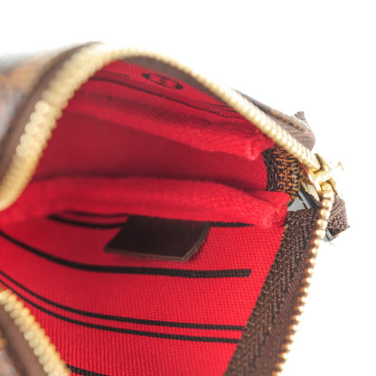 Louis Vuitton Damier Ebene Complice Trunks and Bags Mini Pochette Accessories Red 7 of 7