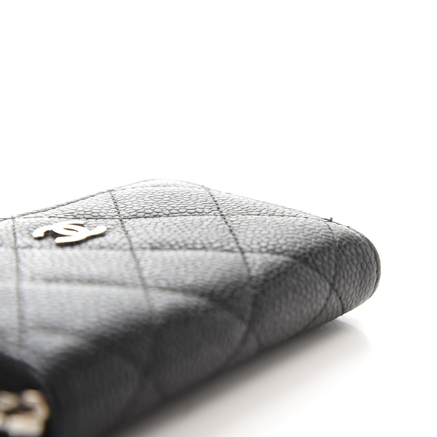 Chanel Caviar Quilted Zip Coin Purse Black 8 of 8