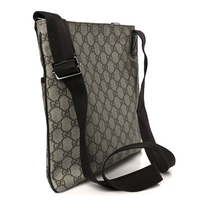 Gucci GG Plus Monogram Medium Flat Messenger Bag Dark Brown 3 of 10