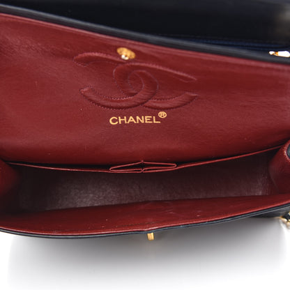 Chanel Lambskin Quilted Medium Double Flap Navy 4 of 15