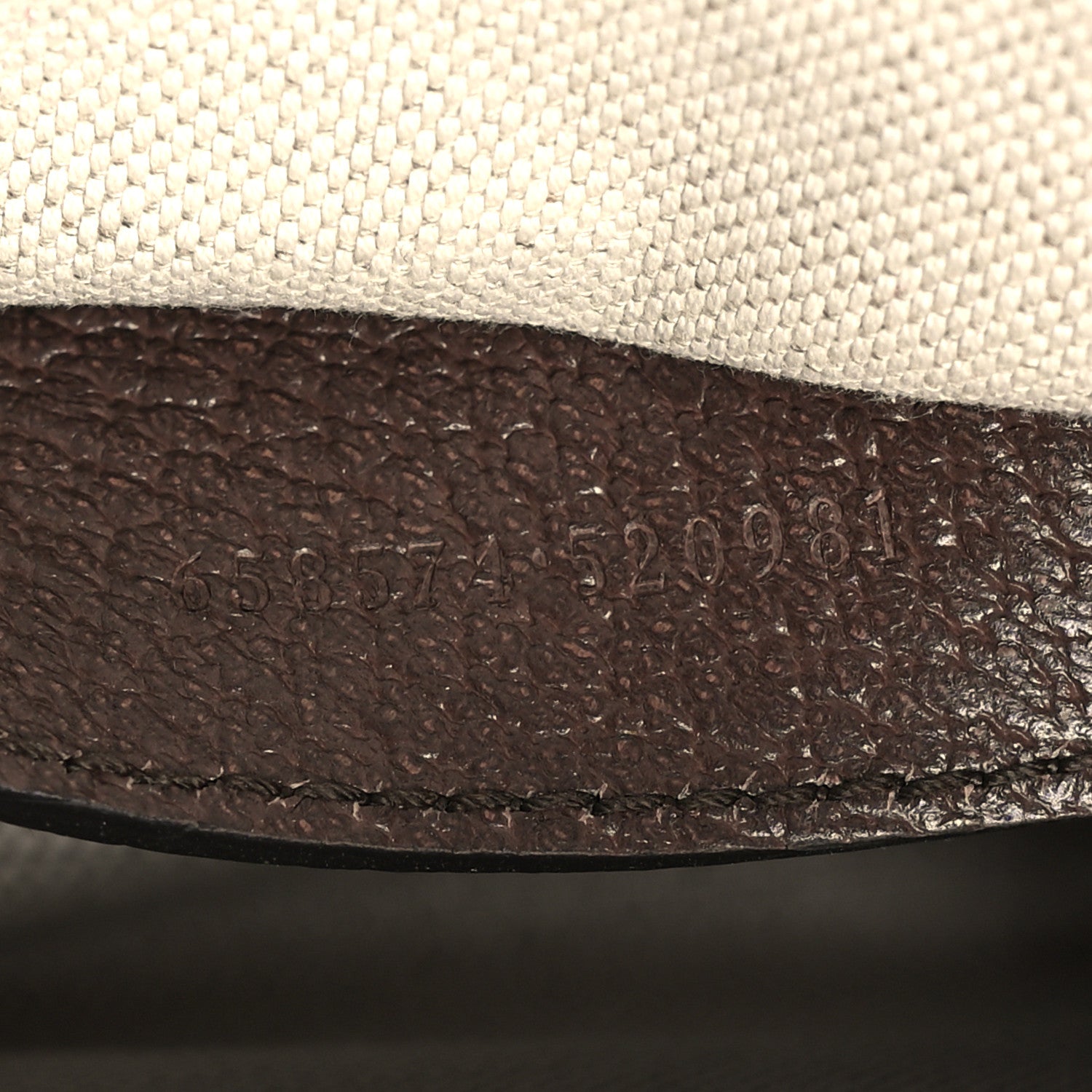 Gucci Monogram Jumbo GG Textured Dollar Calfskin Web Mini Horsebit 1955 Shoulder Bag Camel Ebony New Acero 7 of 10