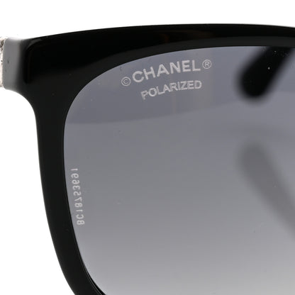 Chanel Cat Eye Chain Polarized Sunglasses 5260-Q Black 7 of 9