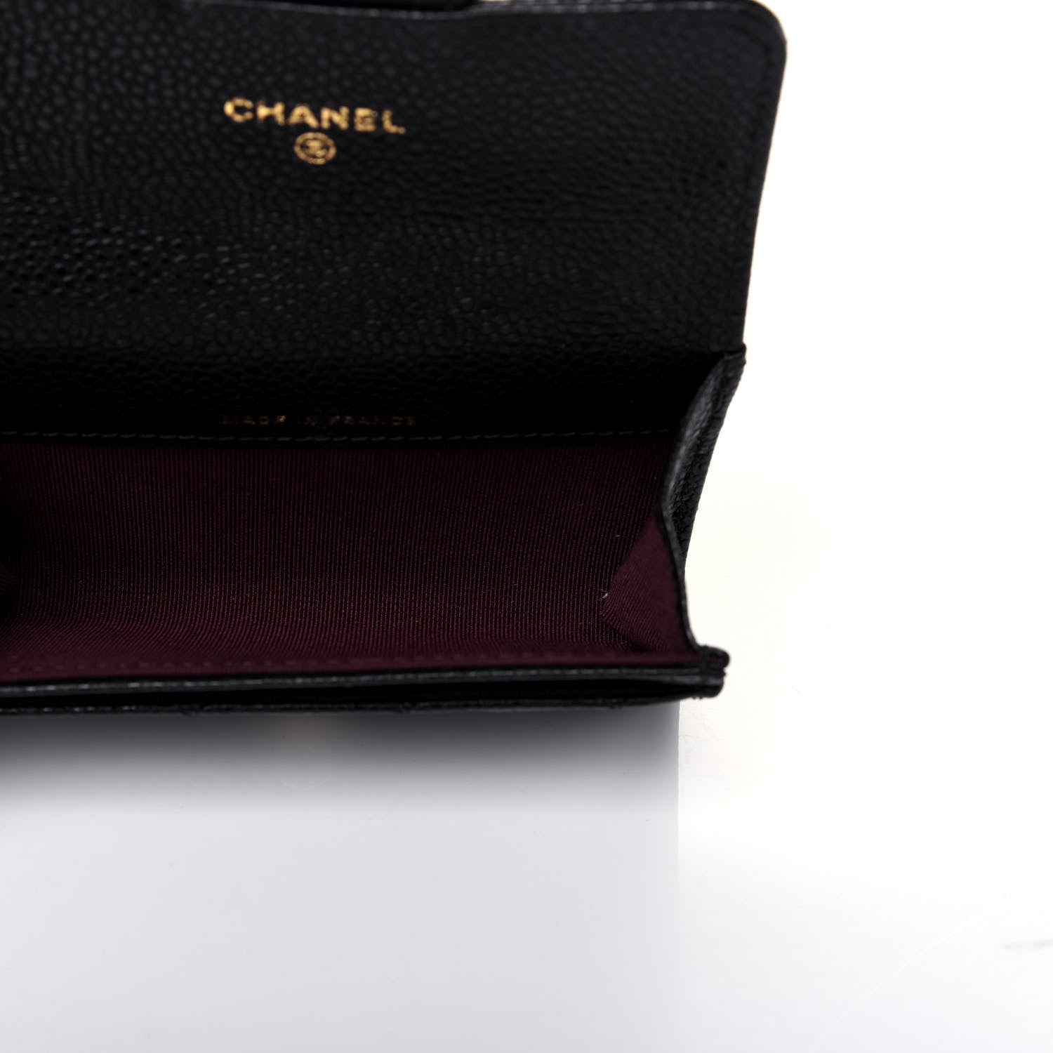 Chanel Caviar Quilted Flap Card Holder Wallet Black 5 of 9