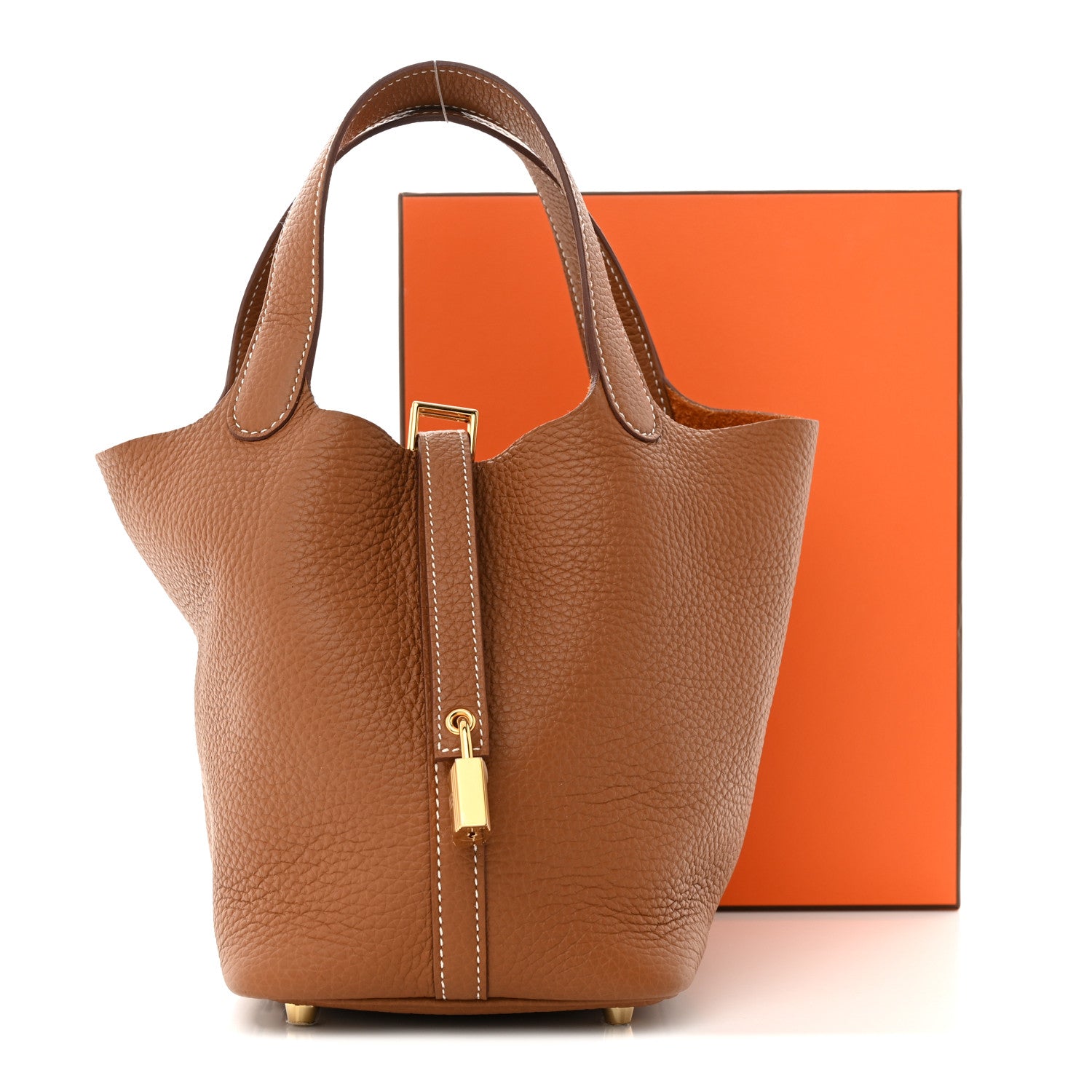 Hermes Taurillon Clemence Picotin Lock 18 PM Gold 11 of 11