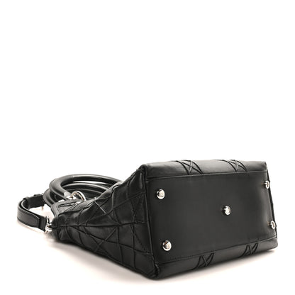 Christian Dior Lambskin Cannage Medium Granville Tote Black 4 of 12