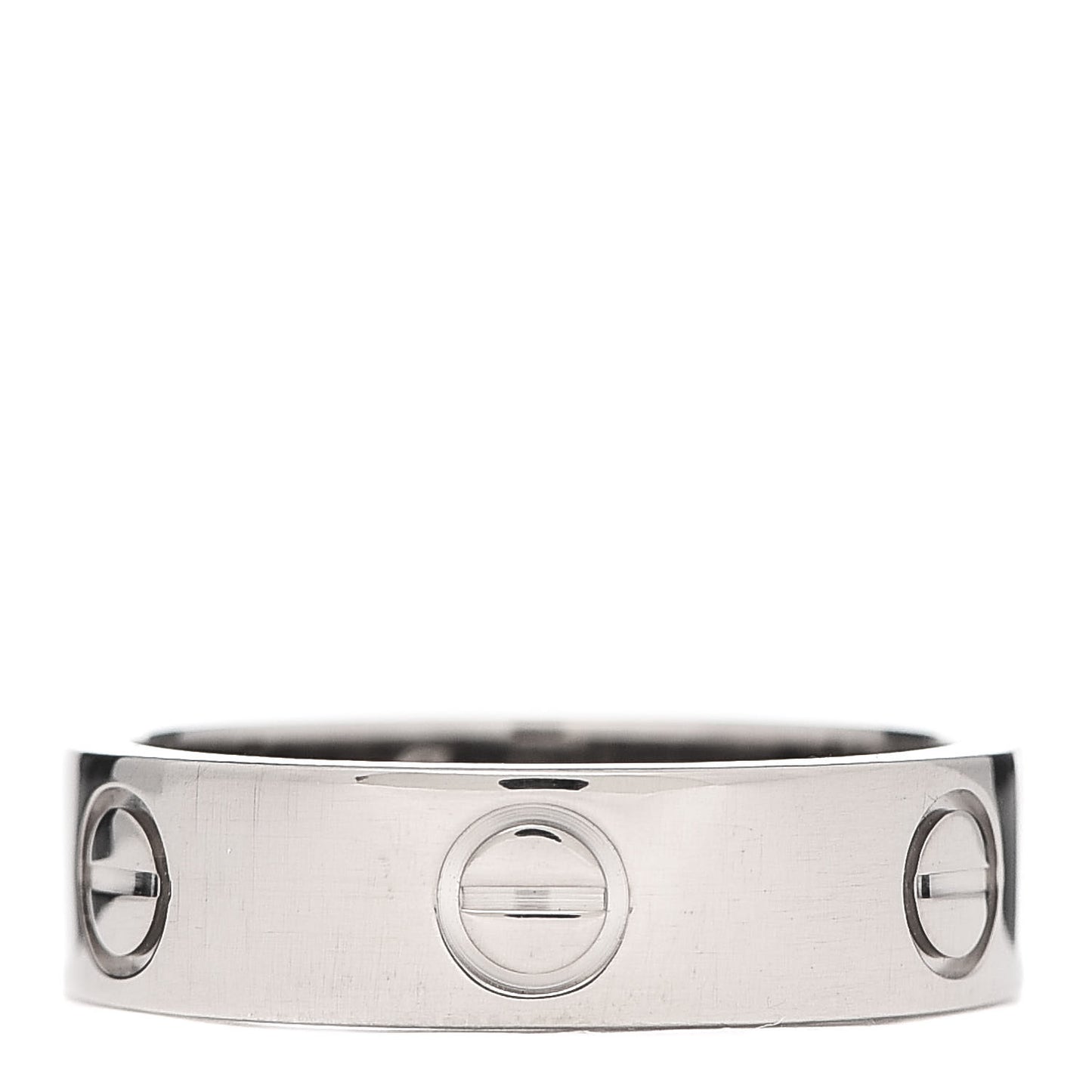 18K White Gold 5.5mm LOVE Ring 55 7.25