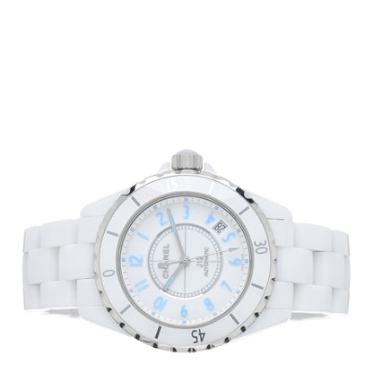 Chanel Stainless Steel Ceramic 38mm J12 Automatic Watch Blue 2 of 4