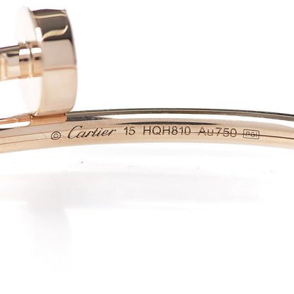 Cartier 18K Pink Gold Small Juste Un Clou Bracelet 15 3 of 5