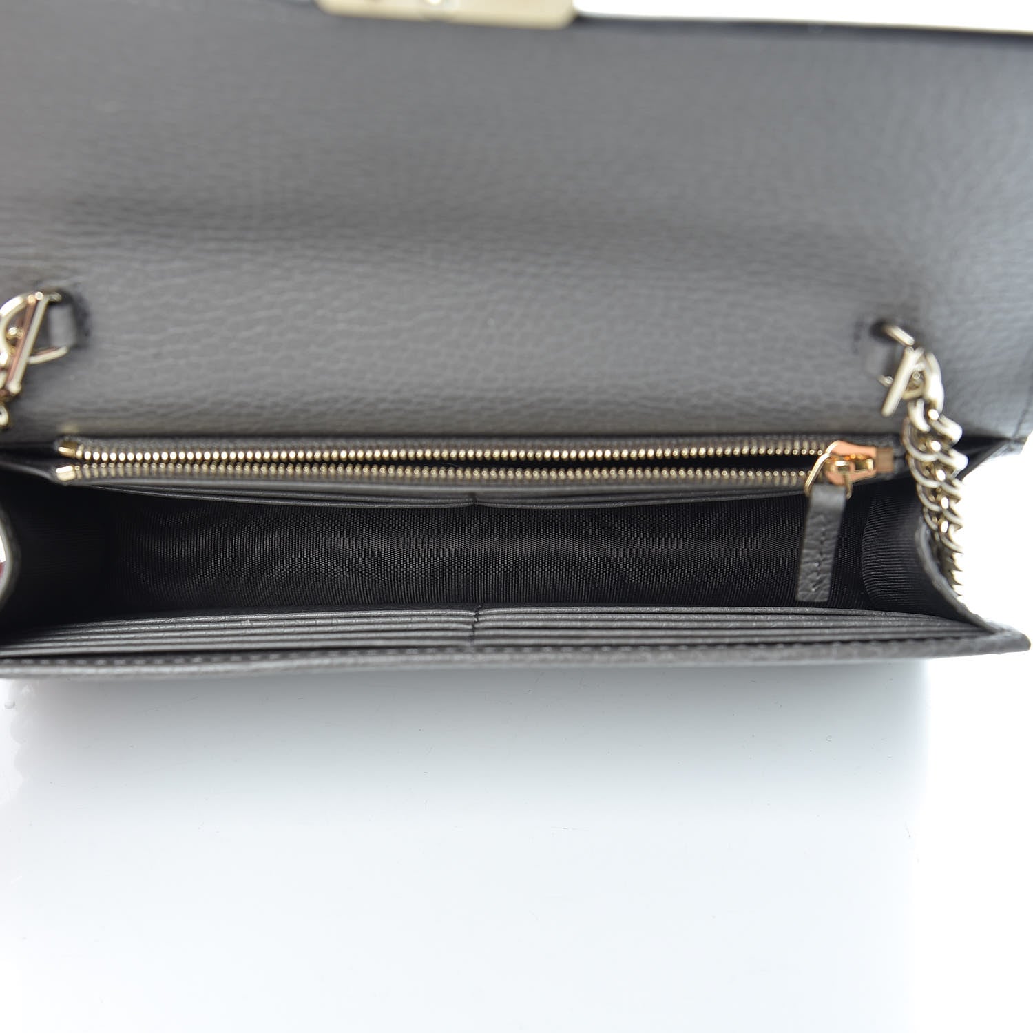 Gucci Dollar Calfskin Interlocking G Chain Wallet Loess 5 of 13
